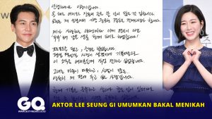 Aktor Lee Seung Gi Umumkan Bakal Menikah