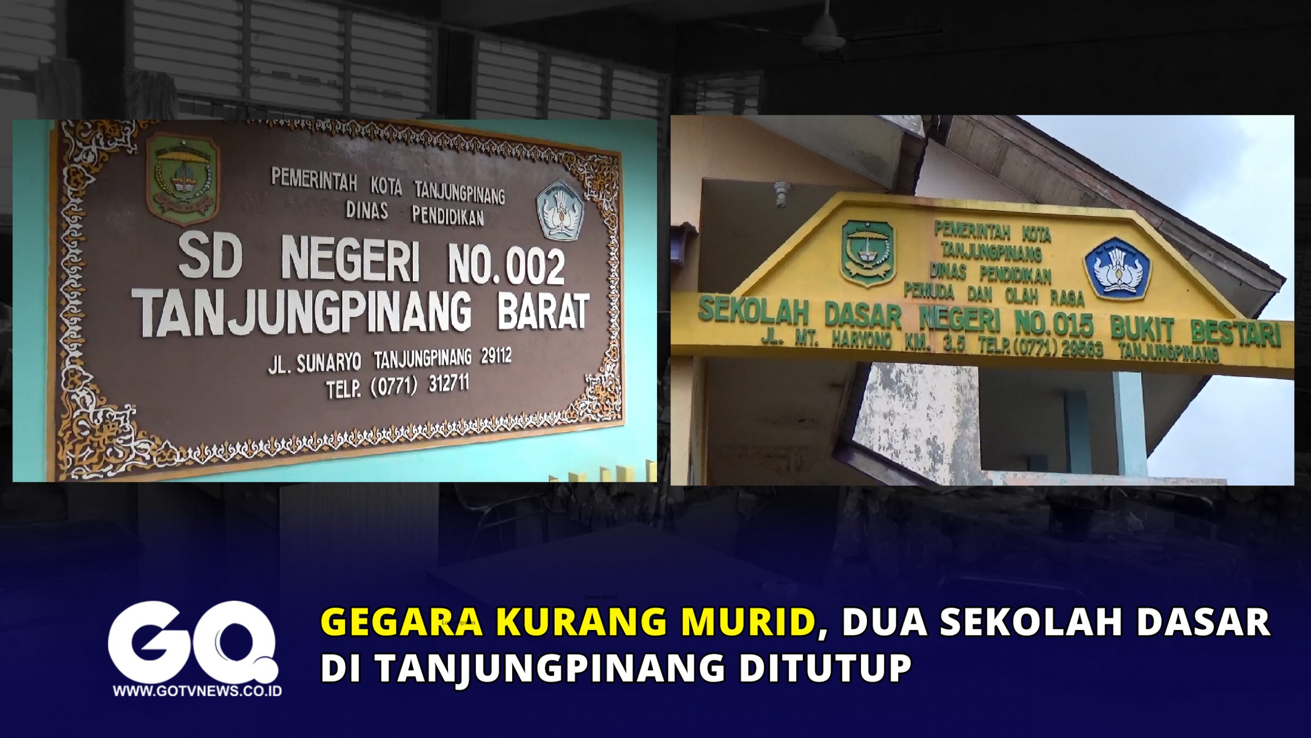Gegara Kurang Murid, Dua Sekolah Dasar di Tanjungpinang Ditutup