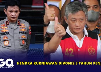 Hendra Kurniawan Divonis 3 Tahun Penjara