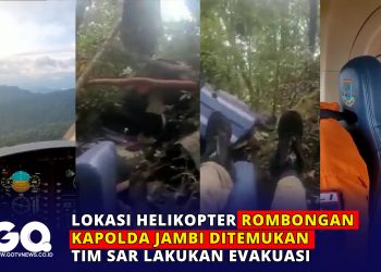 Lokasi Helikopter Rombongan Kapolda Jambi Ditemukan, Tim SAR Lakukan Evakuasi