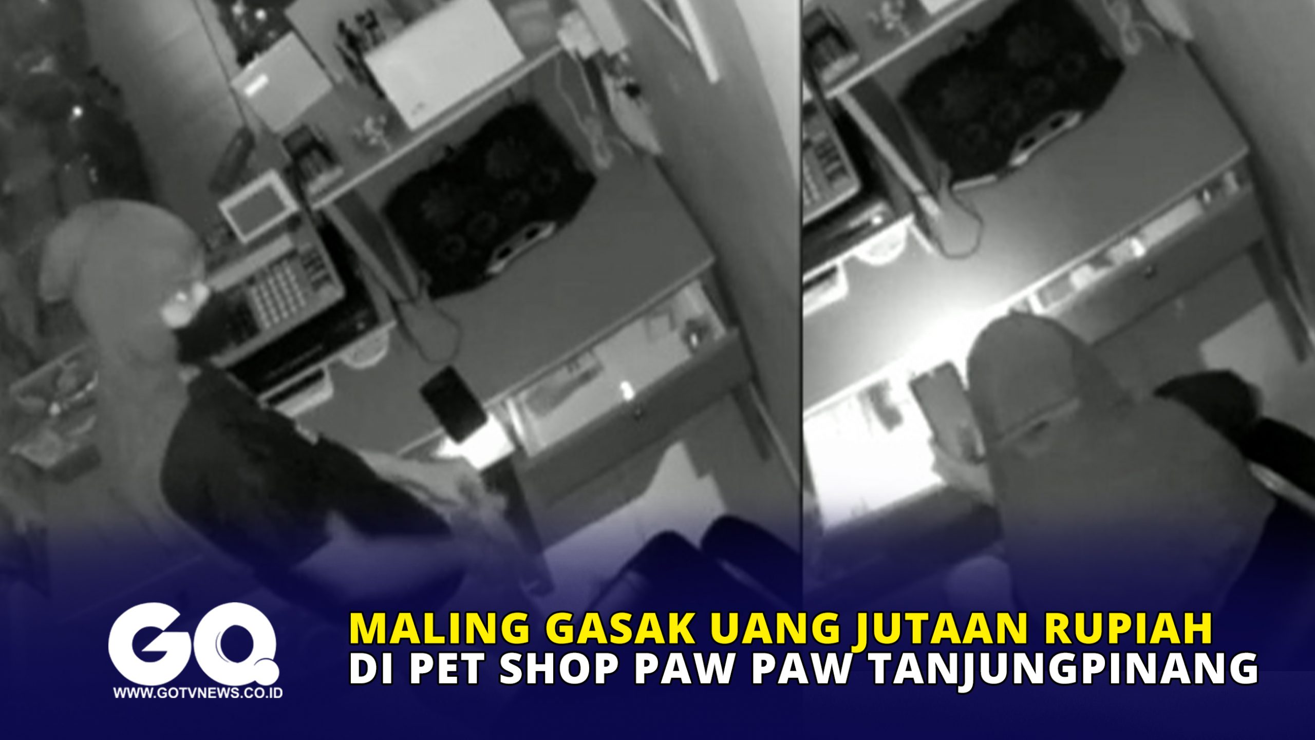 Maling Gasak Uang Jutaan Rupiah di Pet Shop Paw Paw Tanjungpinang