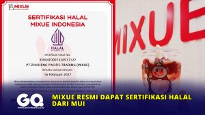 Mixue Resmi Dapat Sertifikasi Halal dari MUI