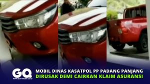 Mobil Dinas Kasatpol PP Padang Panjang Dirusak Demi Cairkan Klaim Asuransi