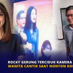 Rocky Gerung Terciduk Kamera Dirangkul Wanita Cantik Saat Nonton Konser Dewa 19