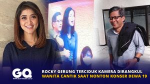 Rocky Gerung Terciduk Kamera Dirangkul Wanita Cantik Saat Nonton Konser Dewa 19