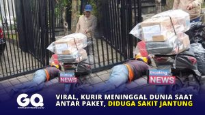 Viral, Kurir Meninggal Dunia saat Antar Paket, Diduga Sakit Jantung