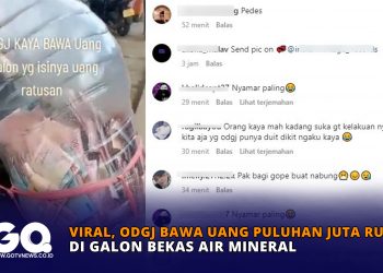 Viral, ODGJ Bawa Uang Puluhan Juta Rupiah di Galon Bekas Air Mineral