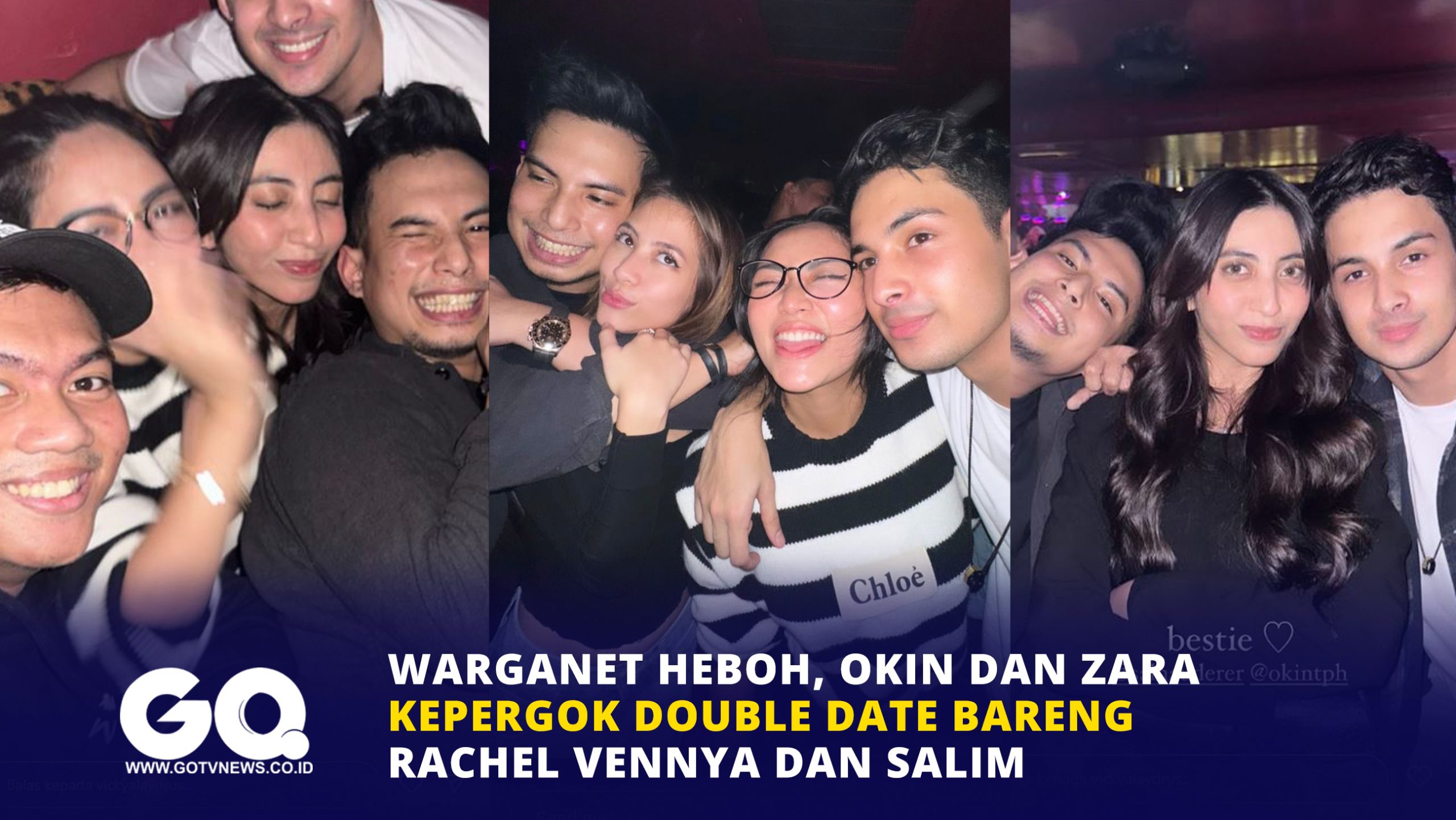 Warganet Heboh, Okin dan Zara Kepergok Double Date Bareng Rachel Vennya dan Salim