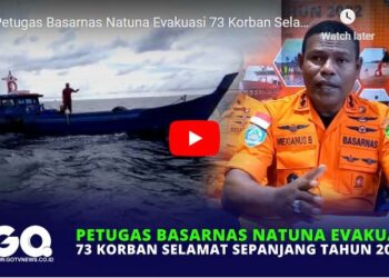 Petugas Basarnas Natuna Evakuasi 73 Korban Selamat Sepanjang Tahun 2022