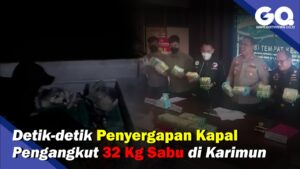Detik-detik Penyergapan Kapal Pengangkut 32 Kg Sabu di Karimun