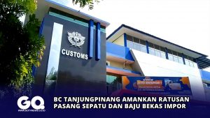 BC Tanjungpinang Amankan Ratusan Pasang Sepatu dan Baju Bekas Impor