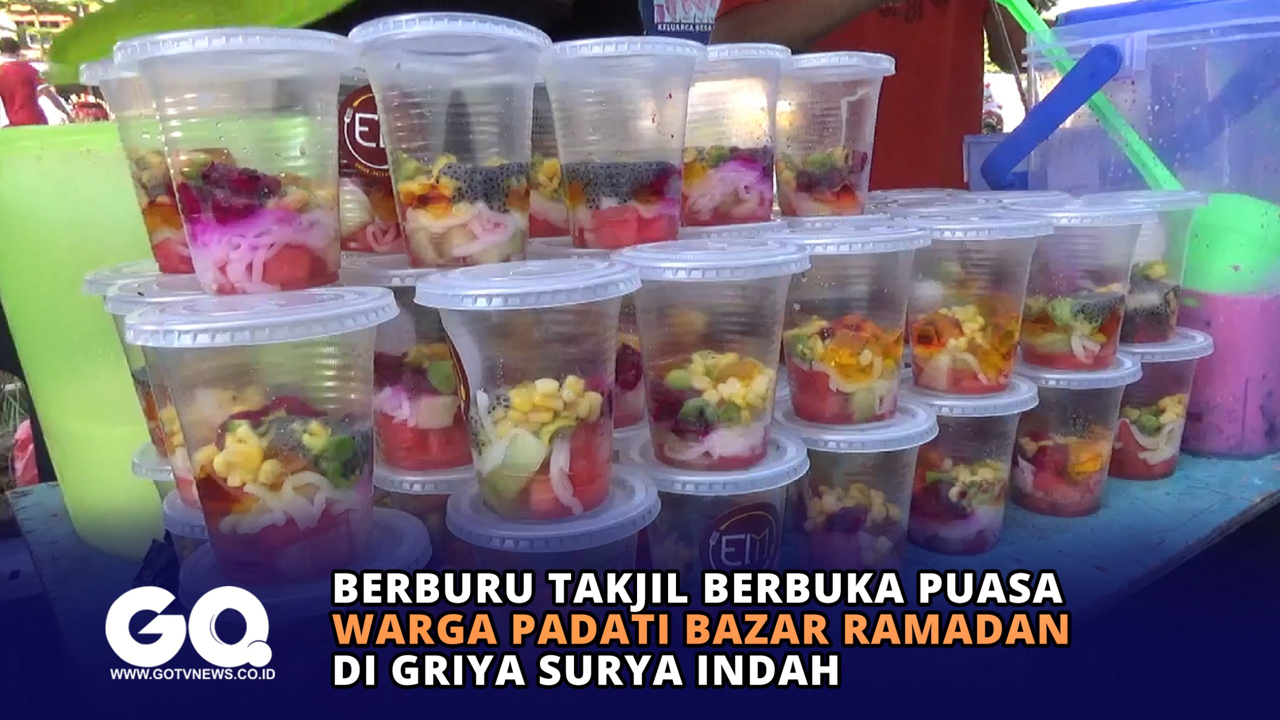 Berburu Takjil Berbuka Puasa, Warga Padati Bazar Ramadan di Griya Surya Indah