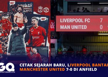Cetak Sejarah Baru, Liverpool Bantai Manchester United 7-0 di Anfield