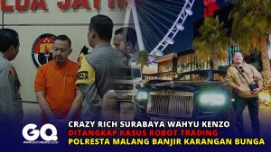Crazy Rich Surabaya Wahyu Kenzo Ditangkap Kasus Robot Trading, Polresta Malang Banjir Karangan Bunga