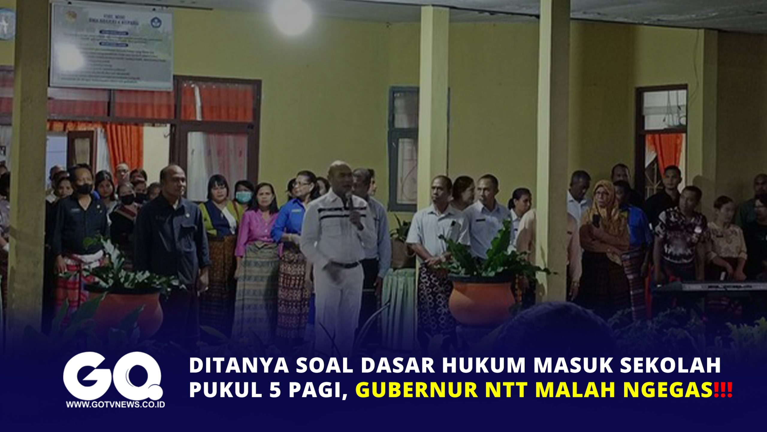 Ditanya Soal Dasar Hukum Masuk Sekolah Pukul 5 Pagi, Gubernur NTT Malah Ngegas