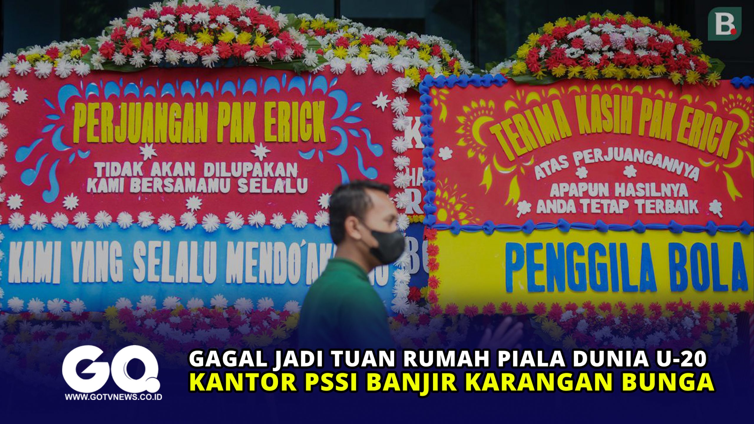 Gagal Jadi Tuan Rumah Piala Dunia U-20, Kantor PSSI Banjir Karangan Bunga