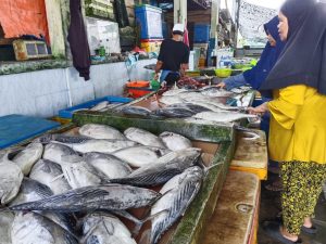 Ikan di Pasar Barek Motor Kijang Langka, Hanya Tersisa Tongkol dan Tamban