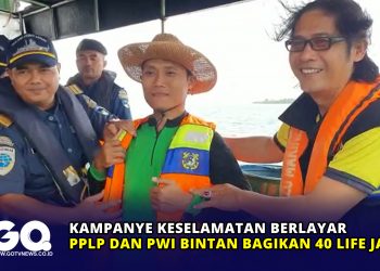 Kampanye Keselamatan Berlayar, PPLP Dan PWI Bintan Bagikan 40 Life Jacket