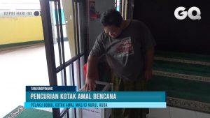 Kotak Amal Bencana Longsor Natuna Dibobol Pencuri, Uang Jutaan Rupiah Digondol