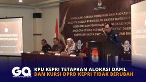 KPU Kepri Tetapkan Alokasi Dapil dan Kursi DPRD Kepri Tidak Berubah