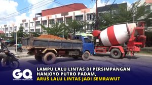 Lampu Lalu Lintas di Persimpangan Hanjoyo Putro Padam, Arus Lalu Lintas Jadi Semrawut