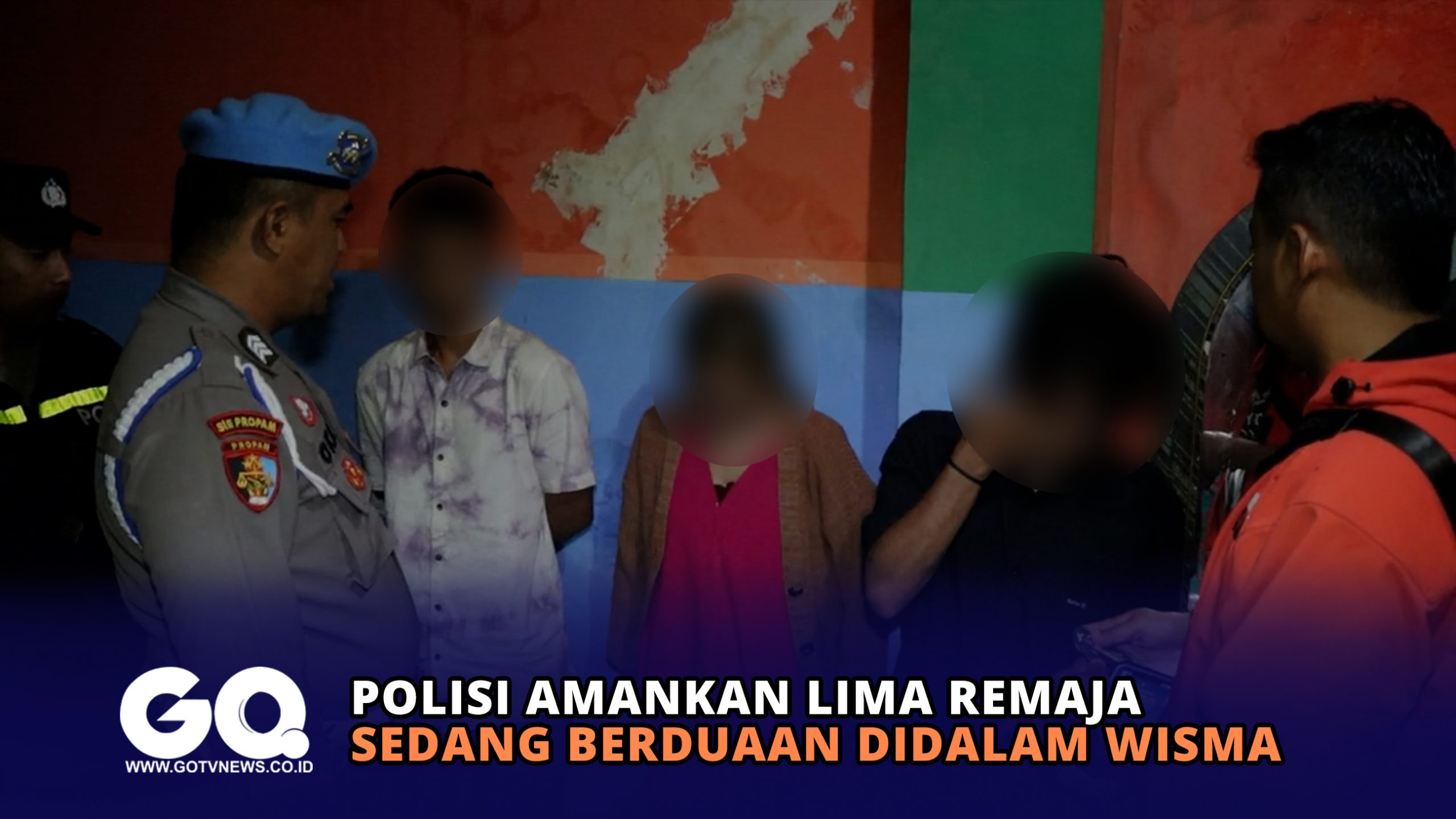 Polisi Amankan Lima Remaja Sedang Berduaan Didalam Wisma