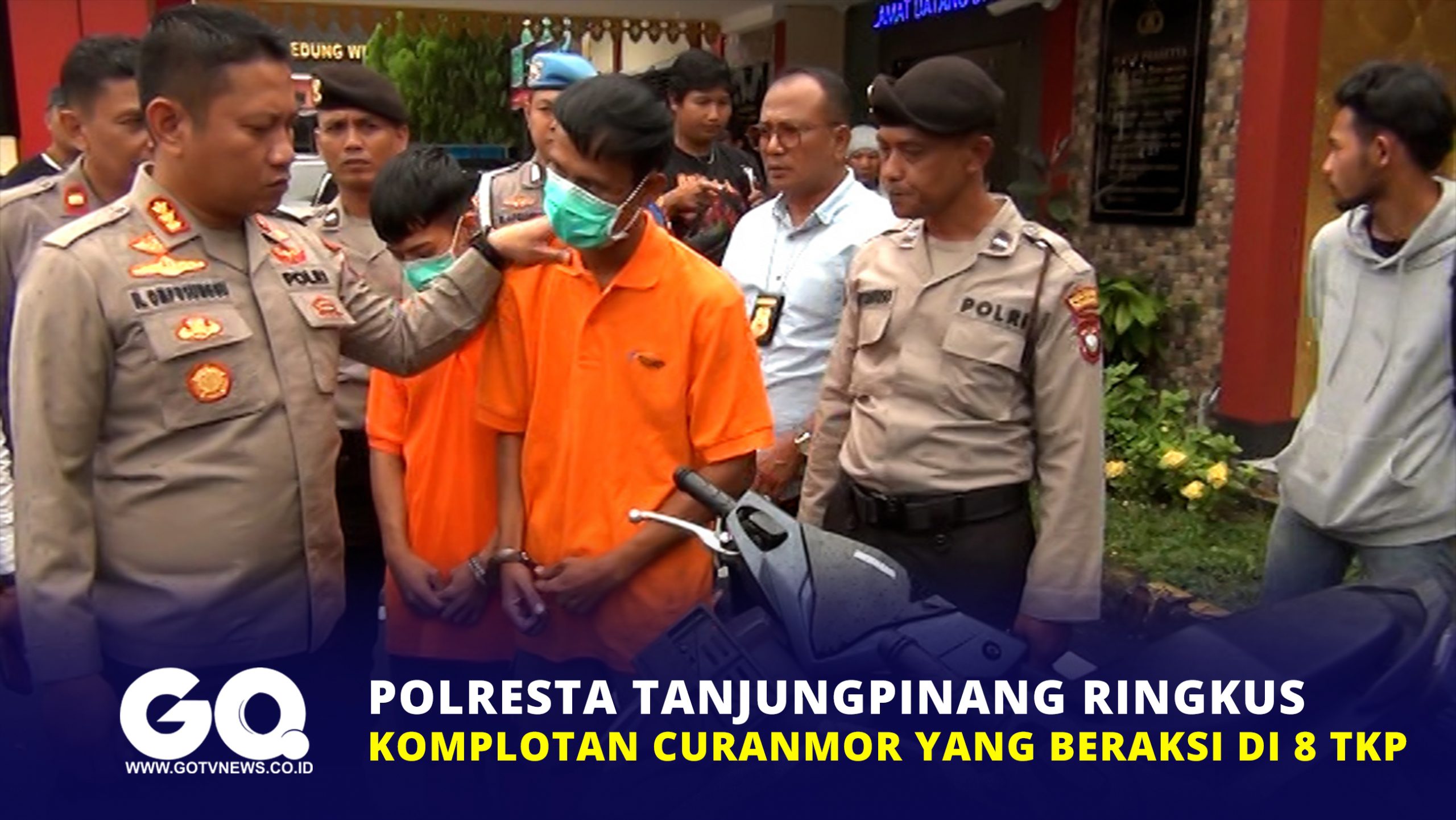 Polresta Tanjungpinang Ringkus Komplotan Curanmor yang Beraksi di 8 TKP