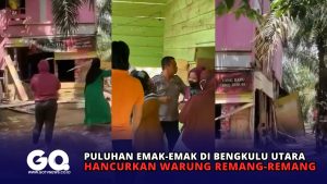 Puluhan Emak-Emak di Bengkulu Utara Hancurkan Warung Remang-Remang