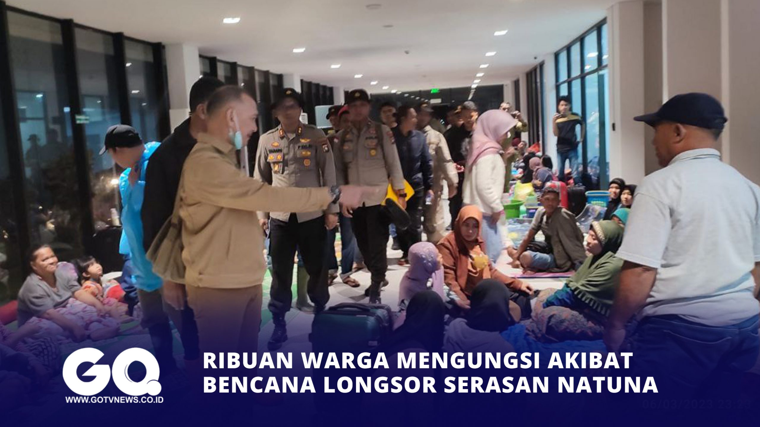 Ribuan Warga Mengungsi akibat Bencana Longsor Serasan Natuna