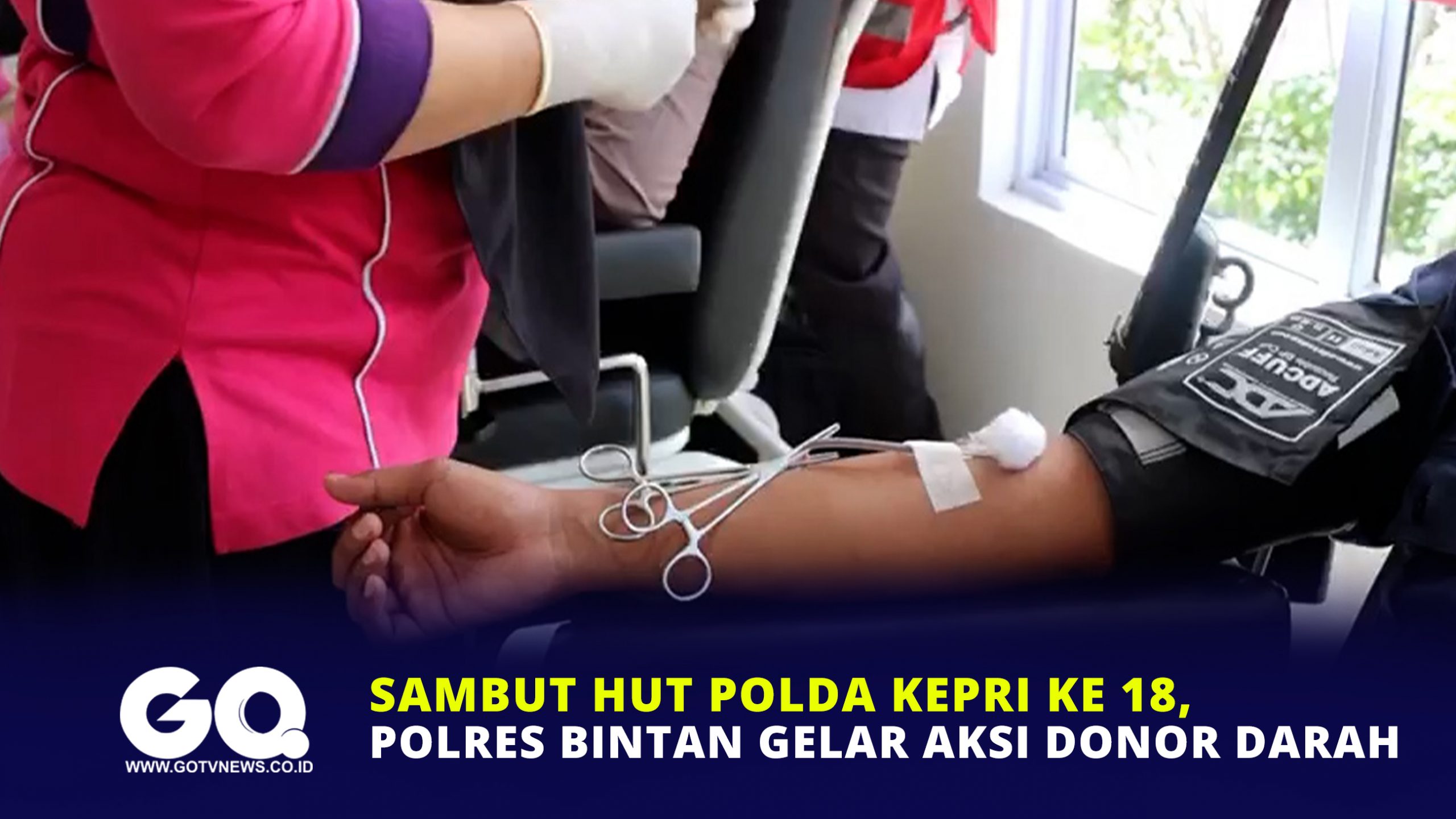 Sambut HUT Polda Kepri ke 18, Polres Bintan Gelar Aksi Donor Darah