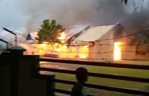 Gedung Aula MAN Tanjungpinang Terbakar