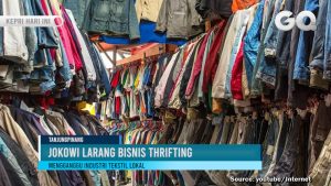 Jokowi Larang Bisnis Thrifting, Ganggu Industri Tekstil Lokal