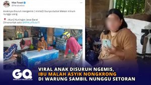 Viral Anak Disuruh Ngemis, Ibu Malah Asyik Nongkrong di Warung Sambil Nunggu Setoran