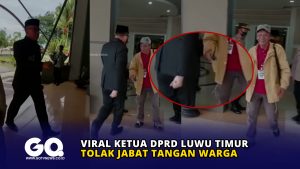 Viral Ketua DPRD Luwu Timur Tolak Jabat Tangan Warga