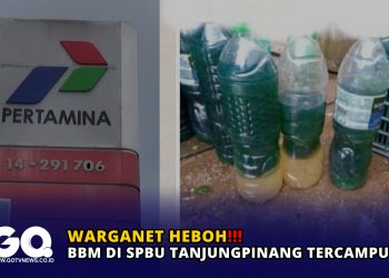 Warganet Heboh, BBM di SPBU Tanjungpinang Tercampur Air