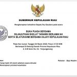 Dilarang Jokowi, Undangan Buka Puasa Bersama Gubernur Kepri Malah Beredar