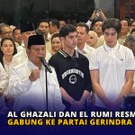 Al Ghazali dan El Rumi Resmi Gabung ke Partai Gerindra