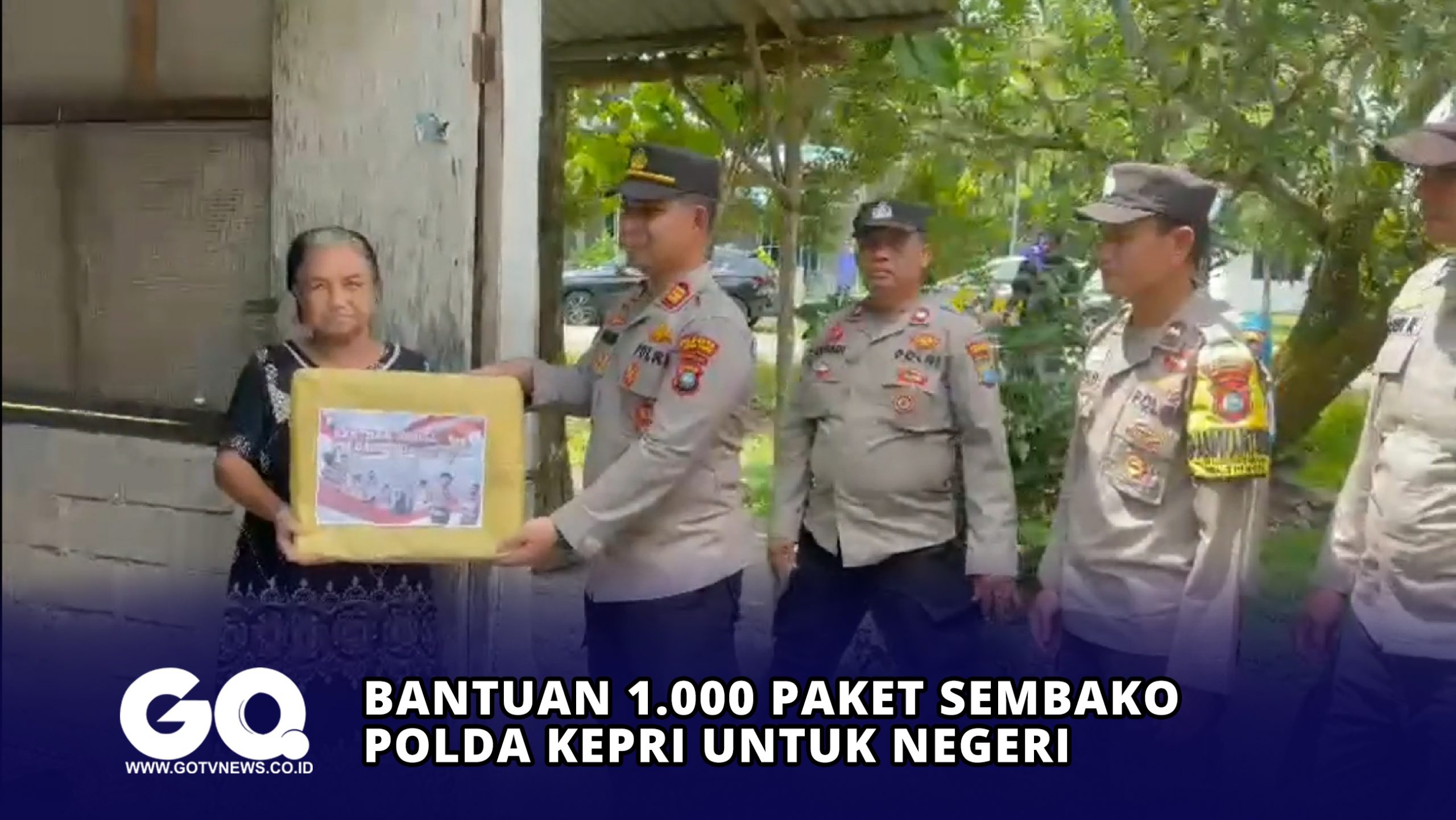Bantuan 1.000 Paket Sembako Polda Kepri Untuk Negeri