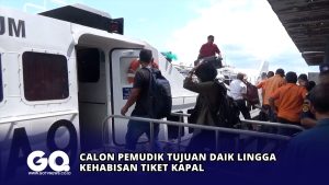 Calon Pemudik Tujuan Daik Lingga Kehabisan Tiket Kapal