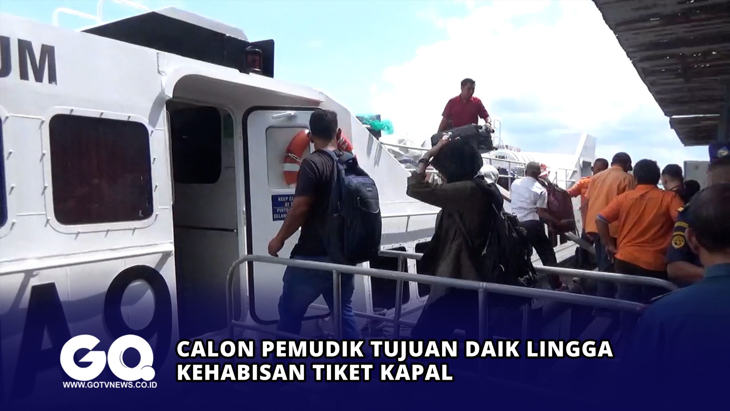 Calon Pemudik Tujuan Daik Lingga Kehabisan Tiket Kapal