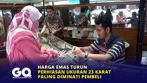 Harga Emas Turun, Perhiasan Ukuran 23 Karat Paling Diminati Pembeli