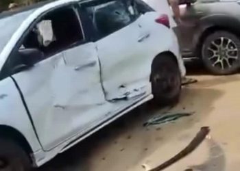 Dua Mobil Terlibat Lakalantas di Jalan Lintas Barat Bintan