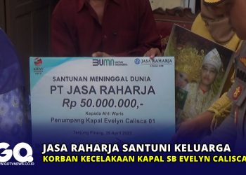 Jasa Raharja Santuni Keluarga Korban Kecelakaan Kapal SB Evelyn Calisca 01
