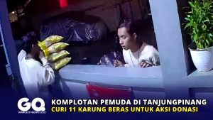 Komplotan Pemuda di Tanjungpinang Curi 11 Karung Beras untuk Aksi Donasi