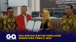 KPU Bintan Tetapkan Daftar Pemilihan Sementara Pemilu 2024