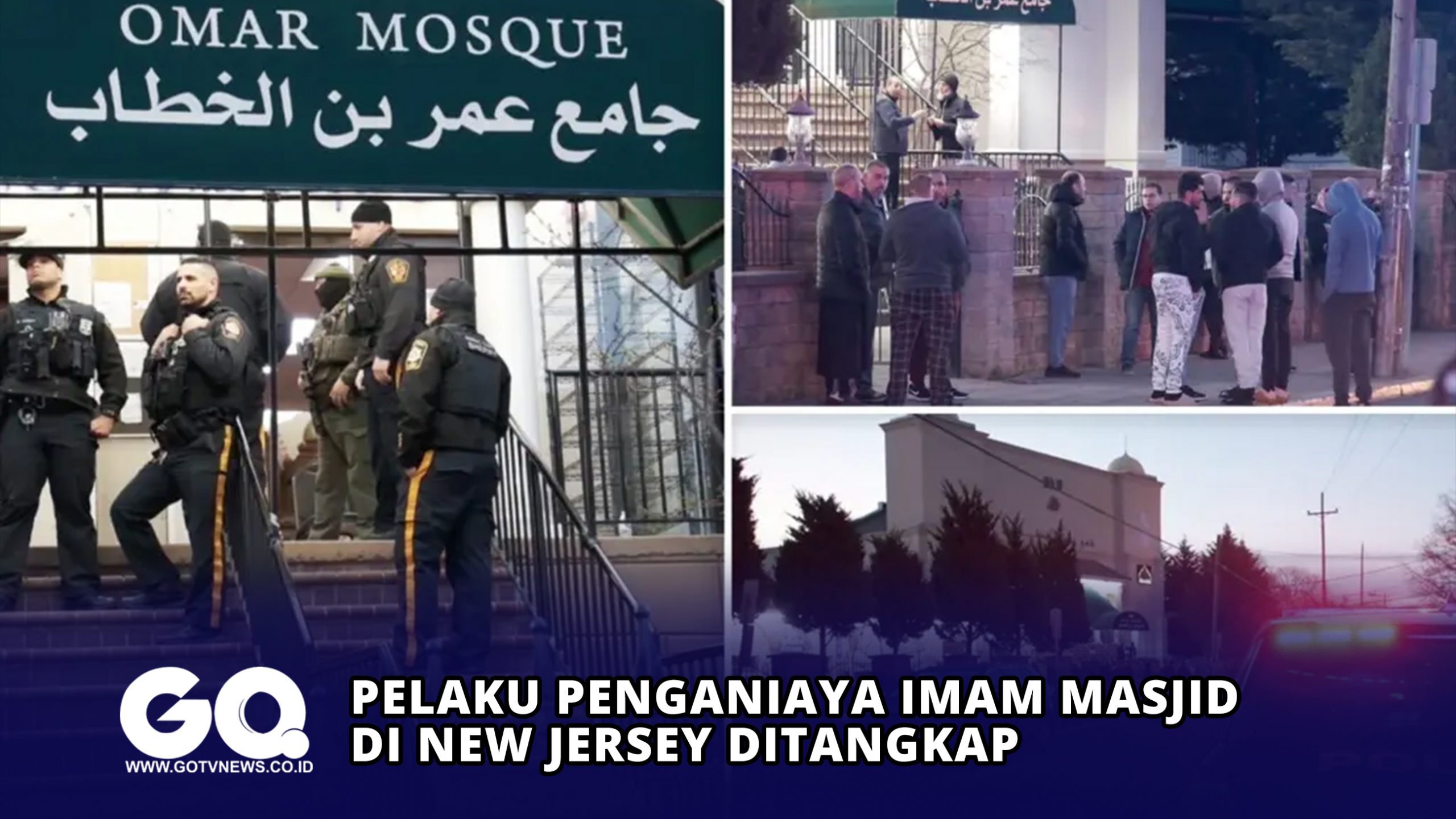 Pelaku Penganiaya Imam Masjid di New Jersey Ditangkap