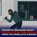 Perampok Bersajam Sekap dan Aniaya Dua Karyawan Alfamart, Uang Puluhan Juta di Gasak Pelaku