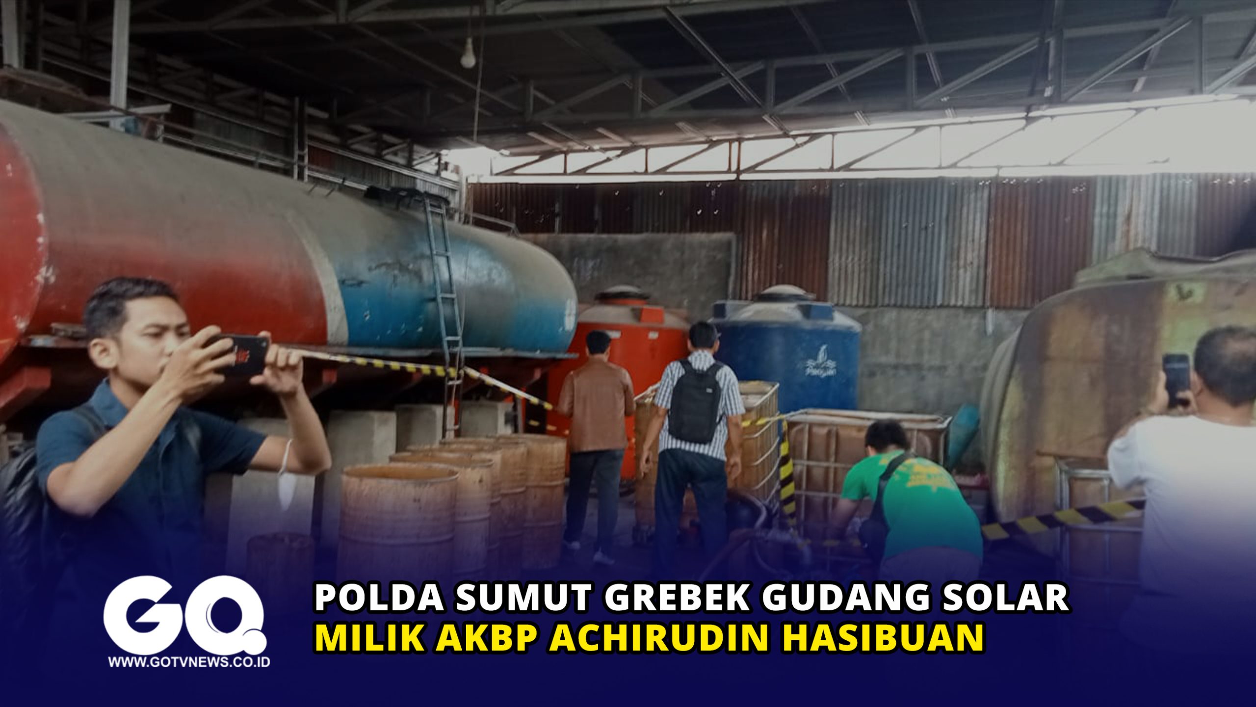 Polda Sumut Grebek Gudang Solar Milik AKBP Achirudin Hasibuan
