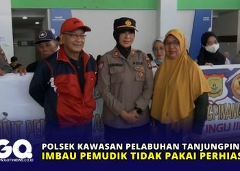 Polsek Kawasan Pelabuhan Tanjungpinang Imbau Pemudik Tidak Pakai Perhiasan