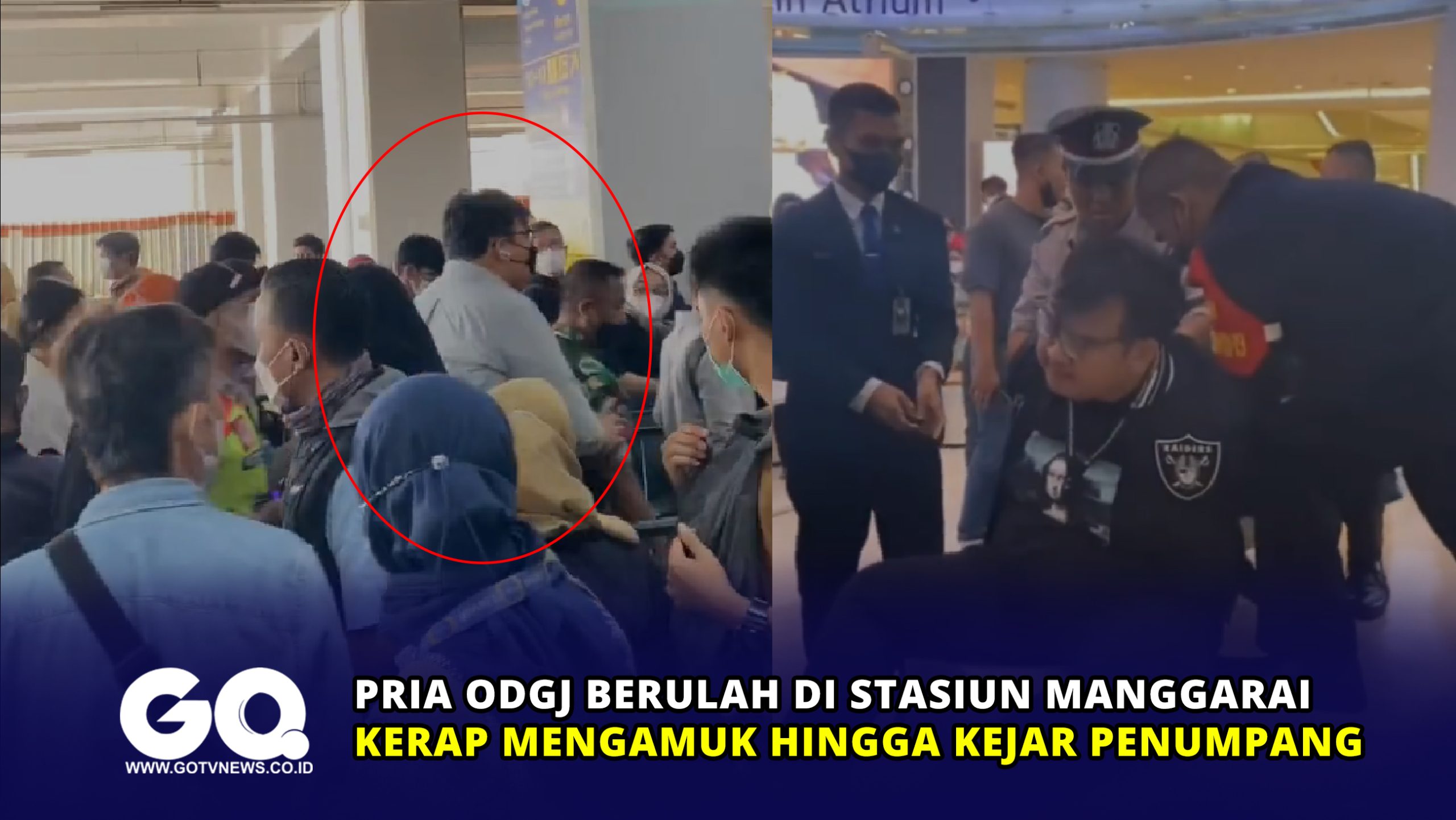 Pria ODGJ Berulah di Stasiun Manggarai, Kerap Mengamuk hingga Kejar Penumpang
